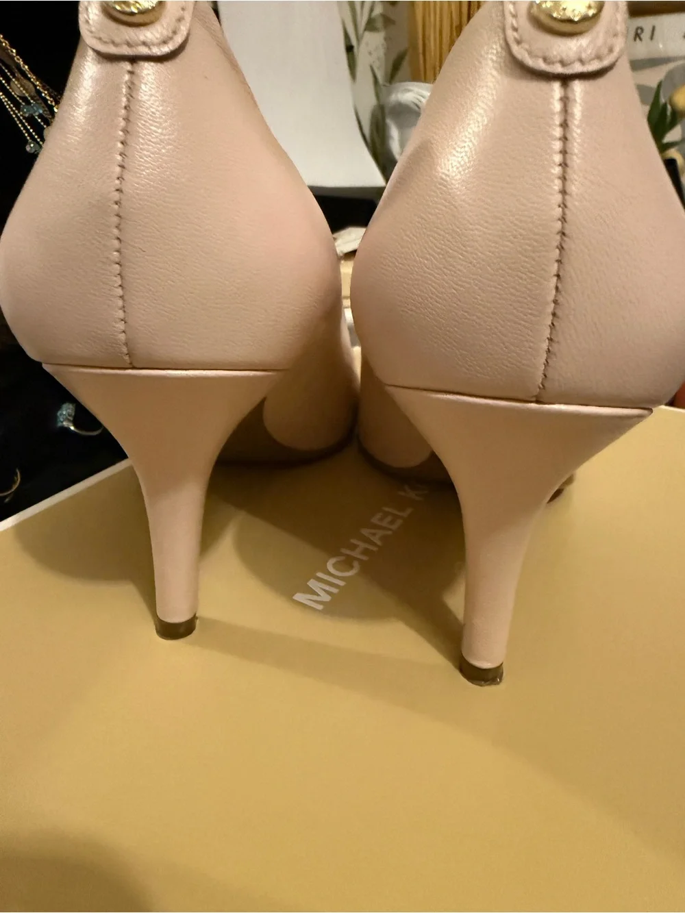 MICHAEL KORS Pale Pink Pointed Toe Pumps